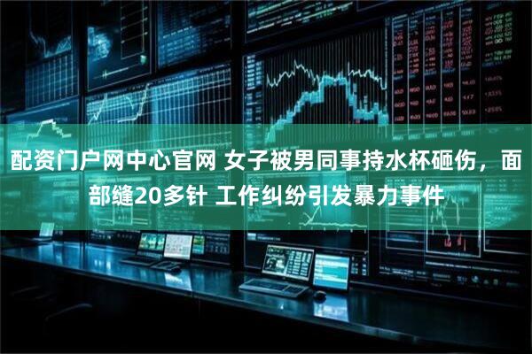 配资门户网中心官网 女子被男同事持水杯砸伤，面部缝20多针 工作纠纷引发暴力事件