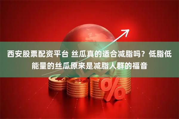 西安股票配资平台 丝瓜真的适合减脂吗？低脂低能量的丝瓜原来是减脂人群的福音